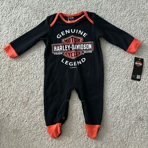 Harley Davidson Infant Long sleeve Onesie - 3/6M
